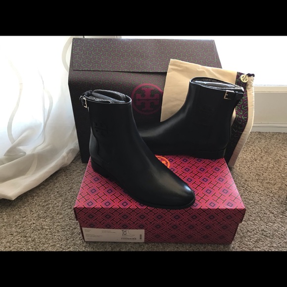 Tory Burch Wyatt Mid Calf Booties - Picture 3 of 4